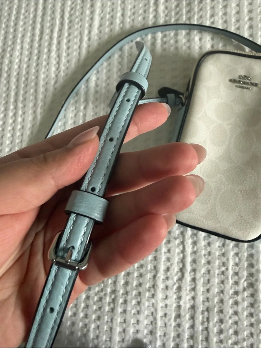 Coach Pebble Leather Mini Crossbody Bag